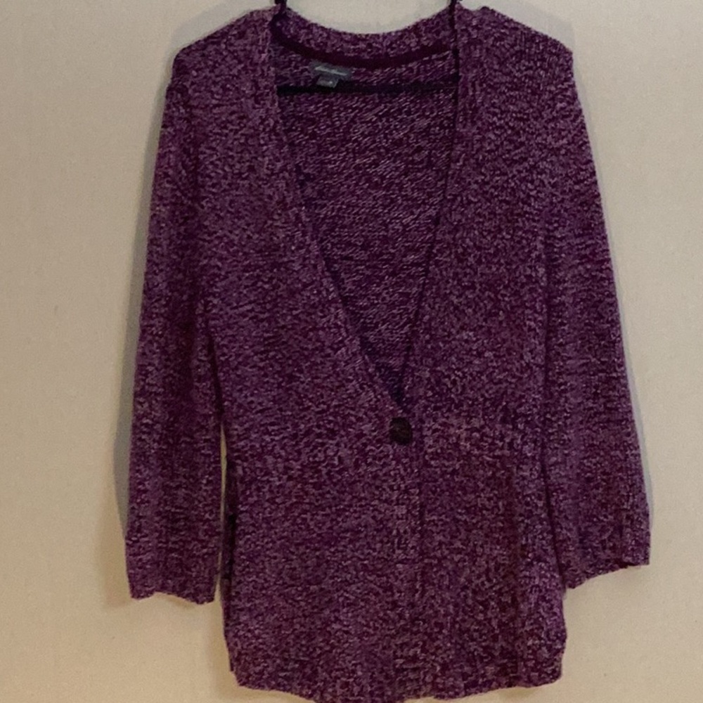 Medium Eddie Bauer sweater purple and gray